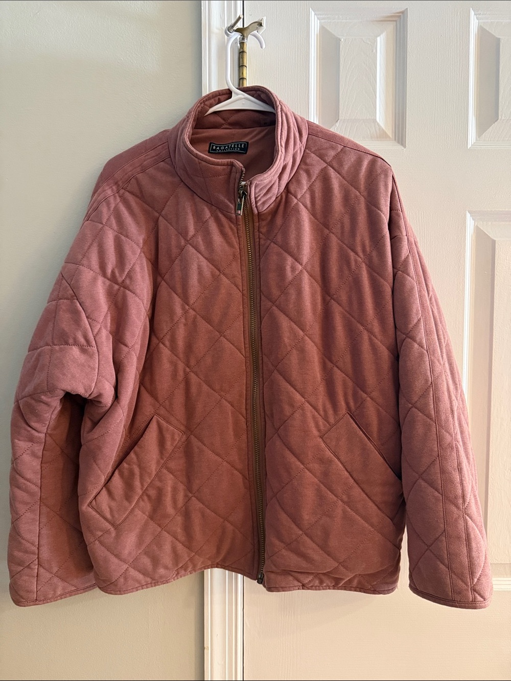 Bagatelle Quilted Jacket in Dusty Rose